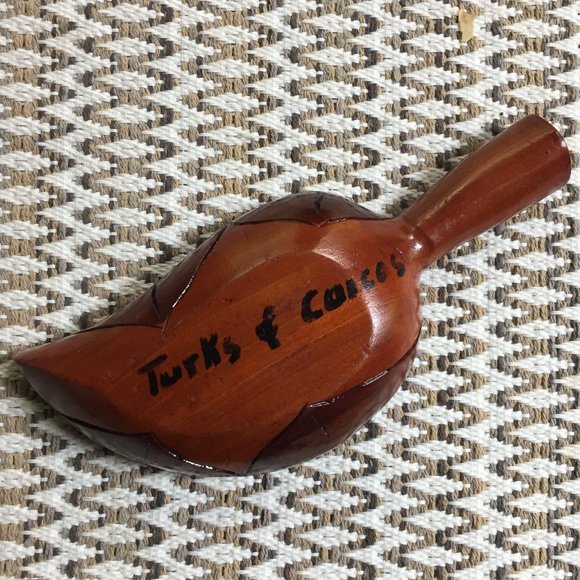 Wood MonkeyPod Leaf Serving Snack Bowl Carved Boho - Picture 5 of 5